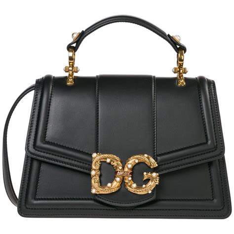 dolce gabbana black handbag with gold hardware|dolce gabbana handbags outlet.